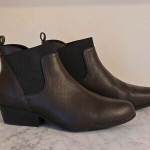Aerosoles Women's Tropea Ankle Booties Dark Brown Size 12